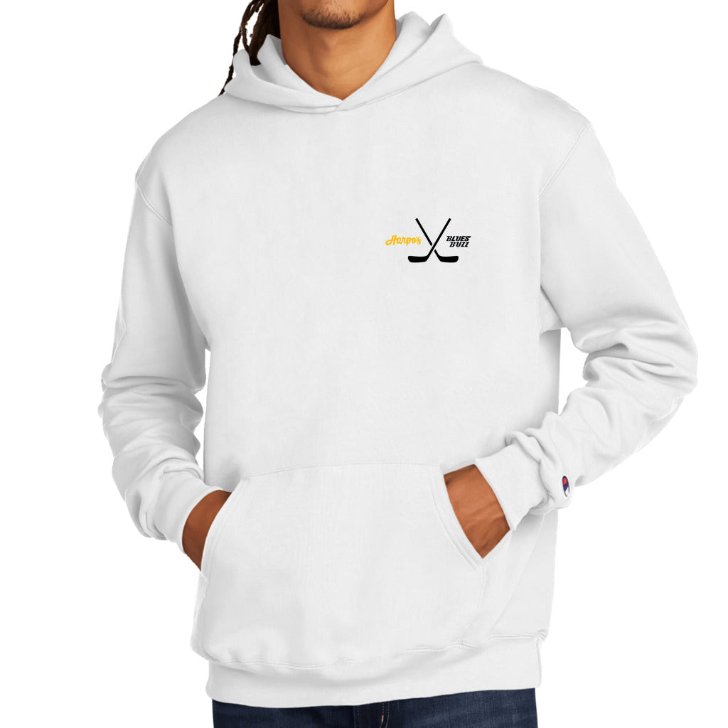 Blues Buzz Harpo s Colab Champion Hoodie